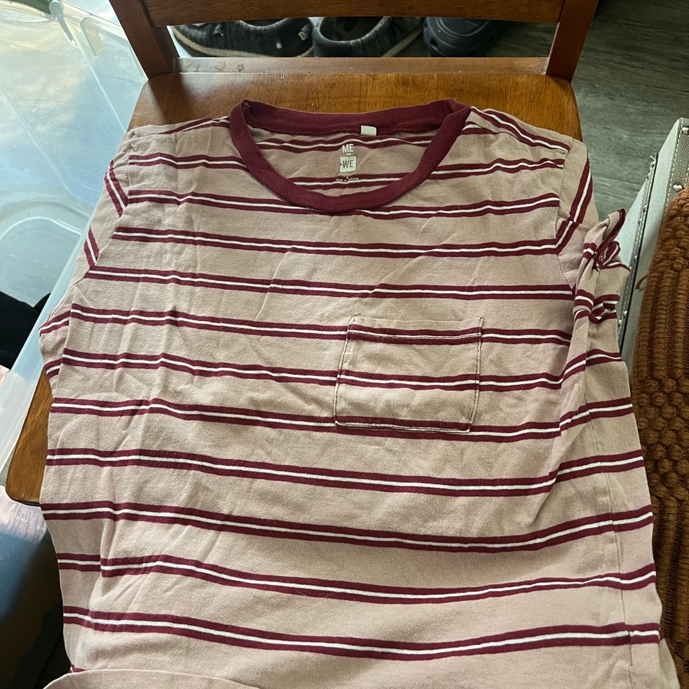 Me to we size small striped shirt